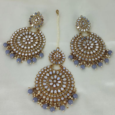 Buy Thoa Grey Meena Earrings for Women Online @ Tata CLiQ Luxury