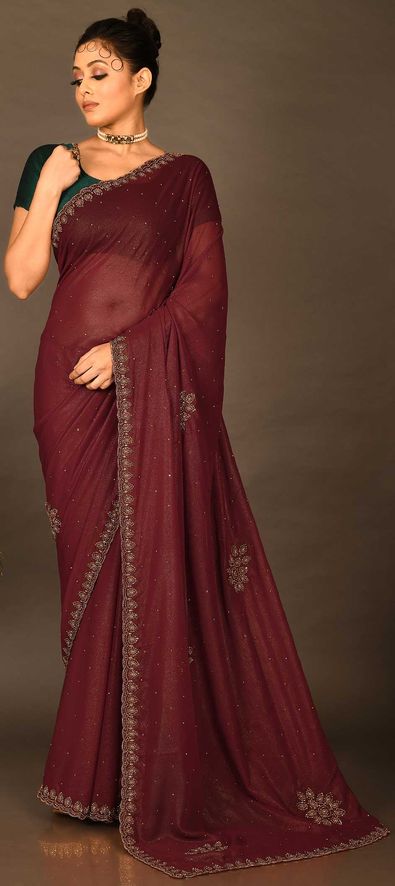 Dazzling Shimmer Sarees for Bridesmaids | Indian Wedding Saree