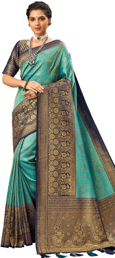 Brocade Traditional Wedding Saree at Rs 2500 in Mumbai | ID: 15855742448