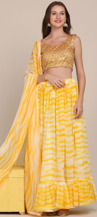 Buy Yellow Lehenga Choli Sets for Women by Halfsaree Studio Online |  Ajio.com