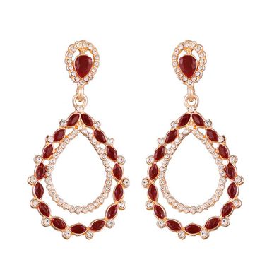 Indian Gold Plated Bollywood Style Kundan Chandbali Earrings Maroon Jewelry  Set | eBay