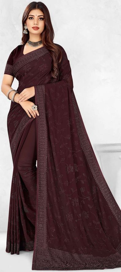 Border Georgette Classic Saree