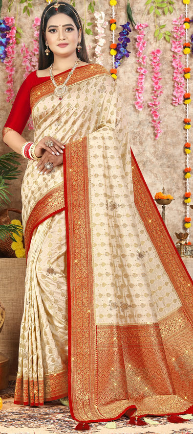 Buy Designer Chanderi Soft Silk Sarees Online - Amoha Silk