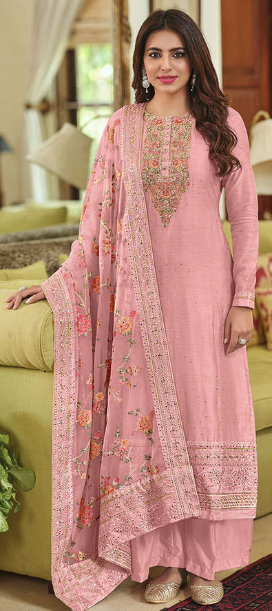 Pink salwar clearance suit for ladies