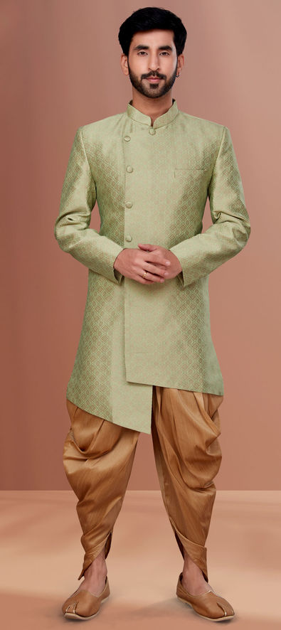 Mens Indian Latest Design for Green Indo Western Sherwani Groom Wedding  Party Wear Engagement Function Occasion Ethnic Dress - Etsy
