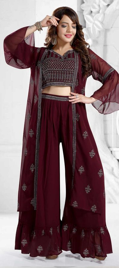 Maroon Solid Cotton Hosiery Chudidar Legging at Soch