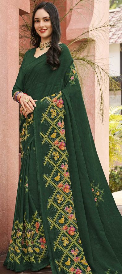 Just V Tex Sarees presents beautiful pure georgette fabric printed Saree