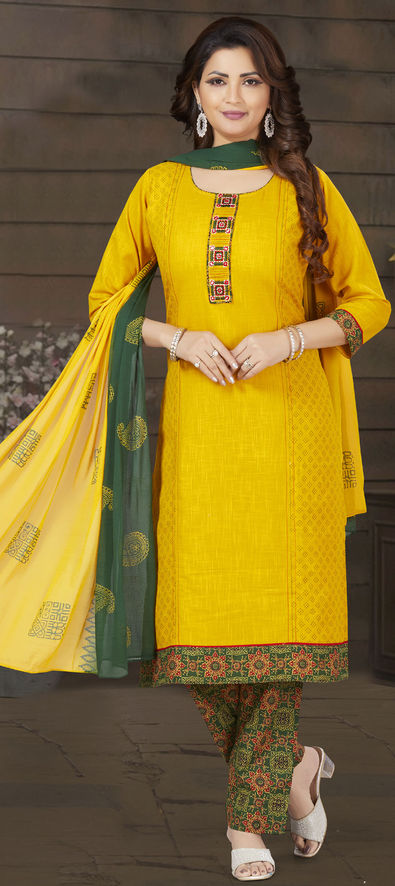 Yellow Party Wear Stylish Suit at Rs 4000 in Indore | ID: 15231223212