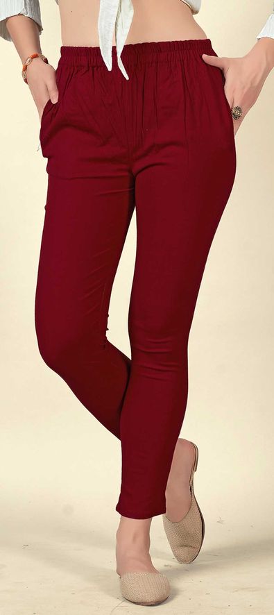 Buy RIGLOZI Classic Men's Regular Fit Lycra Blend Trousers for Comfortable  and Stylish Everyday Wear | Straight Leg Design| Button Closure | Belt  Loops | Quality Fabric | (28 Inch, Maroon) at Amazon.in