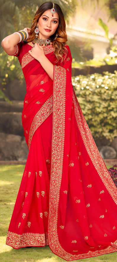 Maroon Color Royal Banarasi Saree For Wedding – Joshindia