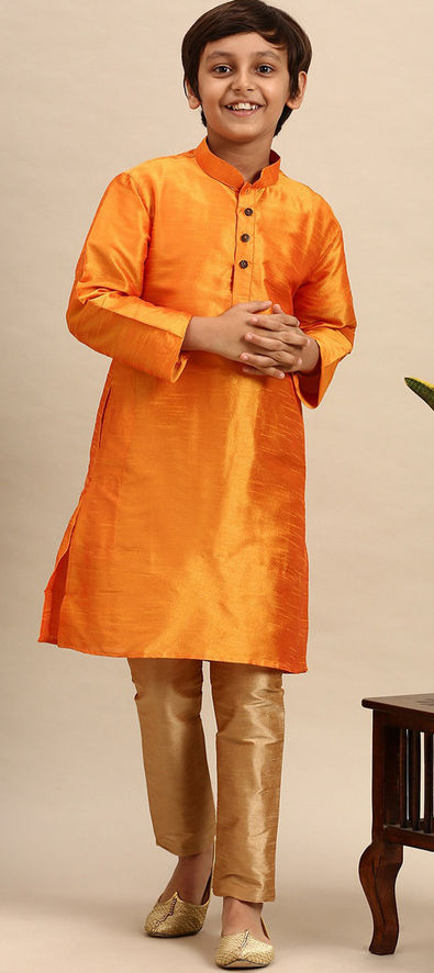 Orange color best sale kurta pajama