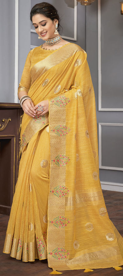 Linen Sarees | Pure Linen Saree Online in India – BharatSthali