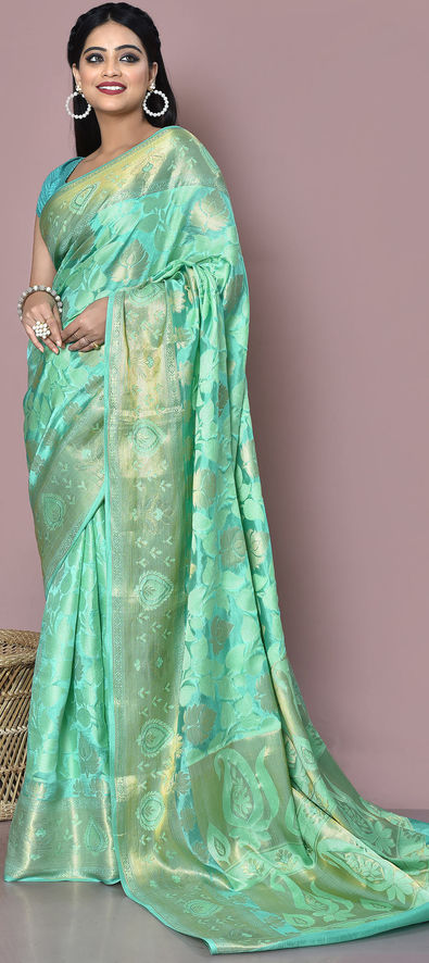 New Arrivals | Green Engagement Designer Rayon Lace Saree and Green  Engagement Designer Rayon Lace Sari Online Shopping