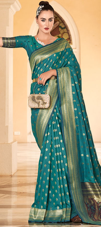 Semi Gadwal Cotton saree (adi78665)