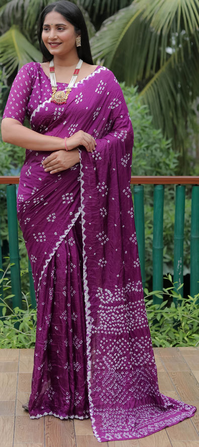 Buy Self Violet Colour Khadi Cotton Saree with Running Blouse Online –  Putul's Fashion