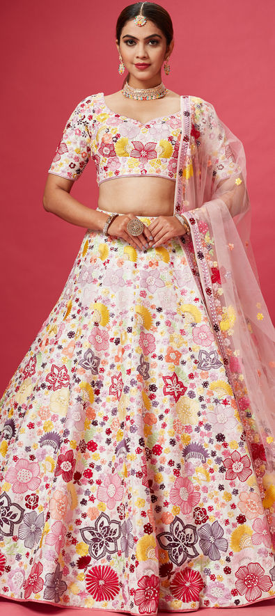 SUBHKALA FLORAL VOL-4 Women Designer Pure Silk Printed Party Wear Lehenga  Choli Dupatta at Rs 1900 | डिज़ाइनर लहंगा चोली in Surat | ID: 25747924073