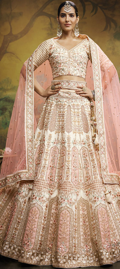 Trendy White Bridal Designer Lehenga Choli Buy Now – Joshindia