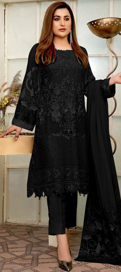 Buy Sky Blue Color Georgette Fabric Designer Gown Online - SALV4304 |  Appelle Fashion