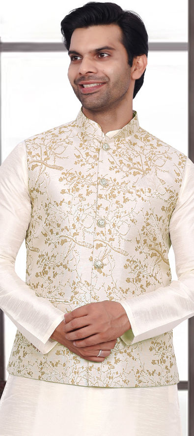 Standing Man Wearing White Nehru Jacket · Free Stock Photo