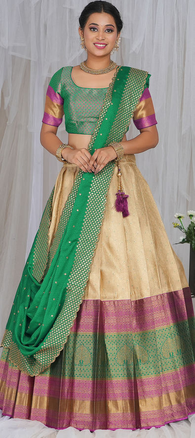 Engagement, Party Wear, Reception Multicolor color Banarasi Silk fabric  Lehenga : 1895590