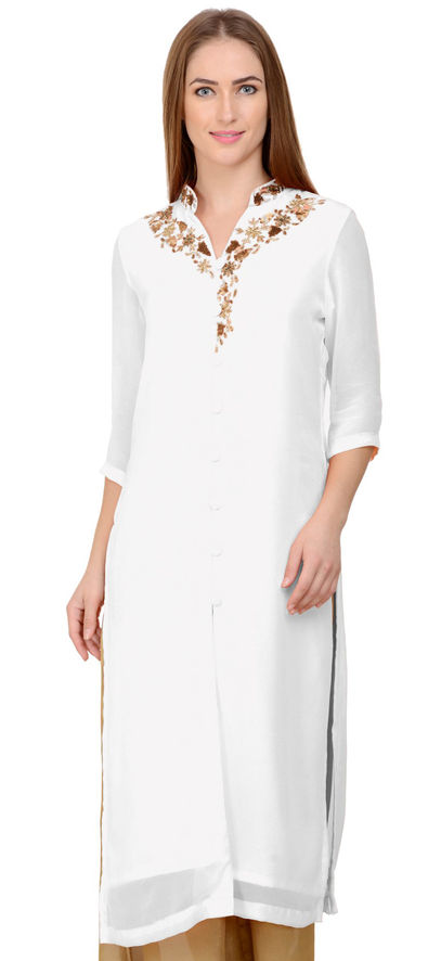 Buy Off White Kurtis & Tunics for Women by MELANGE BY LIFESTYLE Online |  Ajio.com