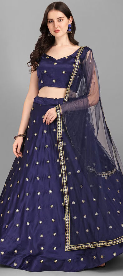 Charming Black Weaving Zari Tissue Lehenga Choli With Hand Worked Blouse