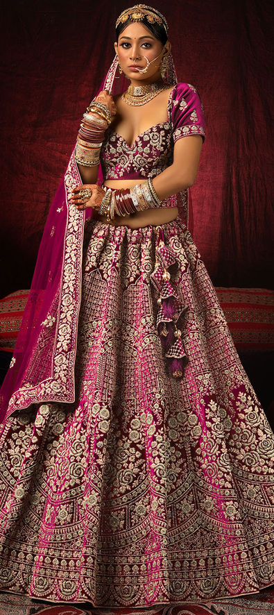 Buy Purple Lehenga Choli Sets for Women by KVS FAB Online | Ajio.com