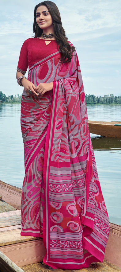 Amazon.com: Indian Grey Pink Traditional wear Pure Silk Designer Weaving  Womens Saree Sari Blouse 1381 N1 : Clothing, Shoes & Jewelry