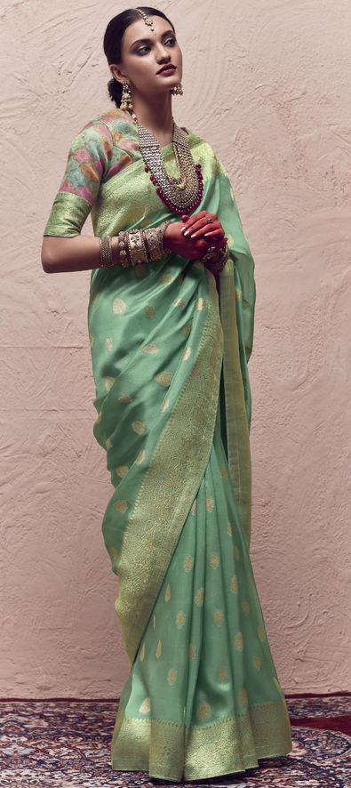 Buy Stylish Green Wedding Sarees Collection At Best Prices Online