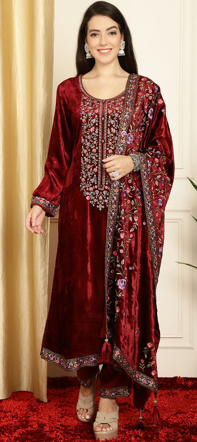 Velvet dress hotsell salwar suit