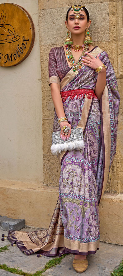 Violet bridal outlet saree