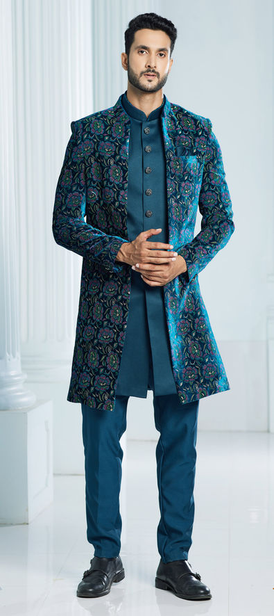 Velvet indo western dresses hotsell for male