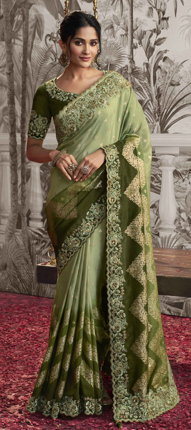 Buy KBNariya Woven Kanjivaram Pure Silk Light Green Sarees Online @ Best  Price In India | Flipkart.com