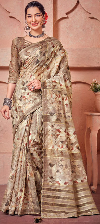 Sanduk Wine Colour Traditional Party Wear Silk Saree