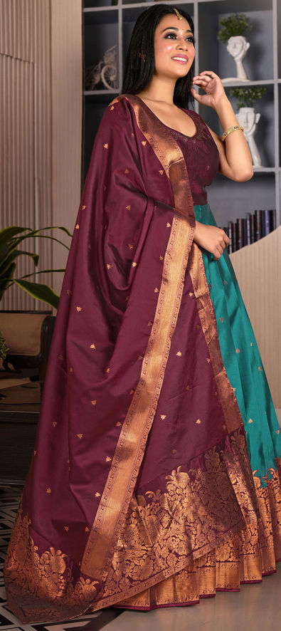 Unique Party Wear Indo Western Dress Maroon Colour