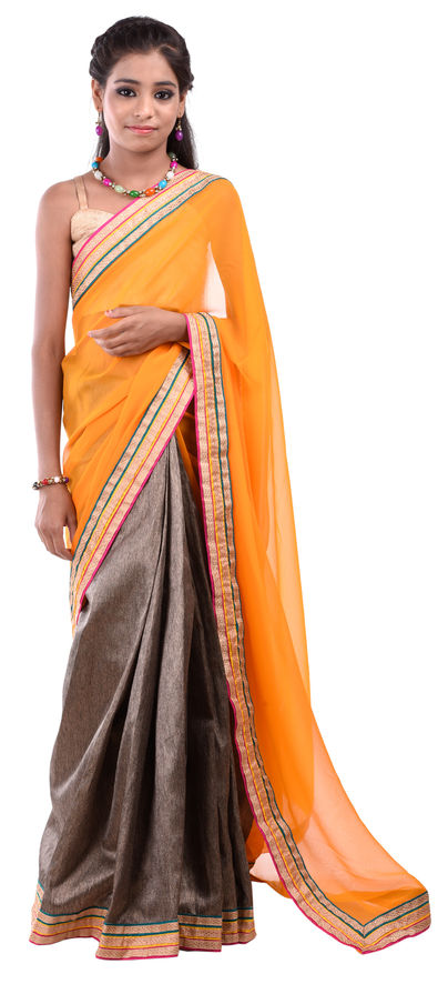 Fancy Kids Saree at Rs 300/piece | Kids Sarees in Greater Noida | ID:  2852083103848