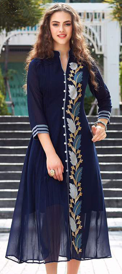 MITTOO PRASANG VOL 3 - Rayon fabric print with stitching patterns long  party-wear gown style kurtis - Salwar Kameez Wholesaler | Kurtis Wholesaler  | Sarees