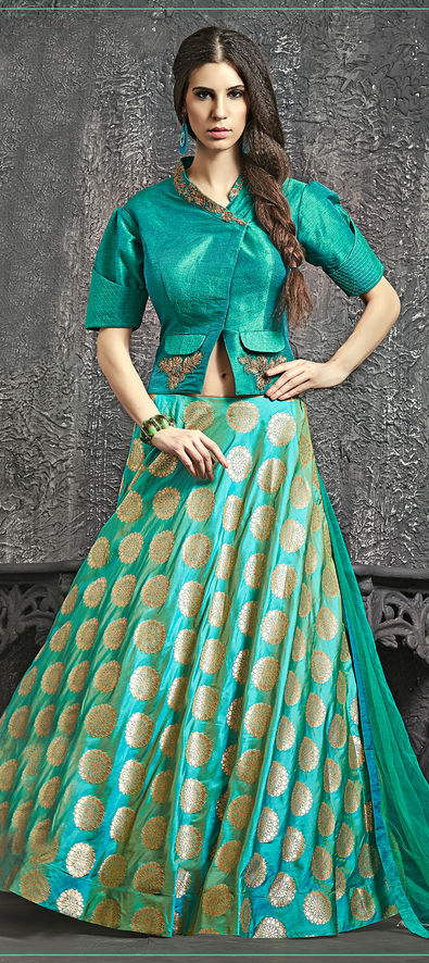 Buy Ranas Multi Color Georgette Gota Patti Sequins Kasab Work Rajputi  Poshak Online | Lehengas | Ranas