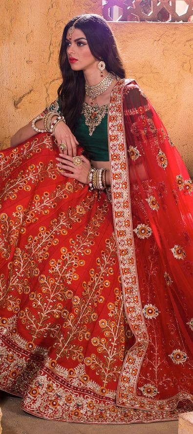 Maroon Heavy Zari And Sequins Embroidered Wedding Bridal Lehenga Choli With  Dupatta - Tulsi Art - 3193992