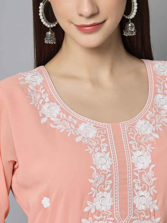 Party Wear Georgette Kurti MHK236