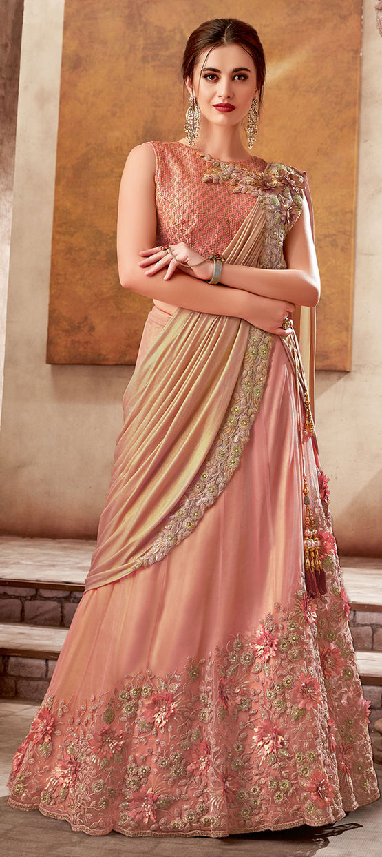 Lehenga style saree for wedding hotsell