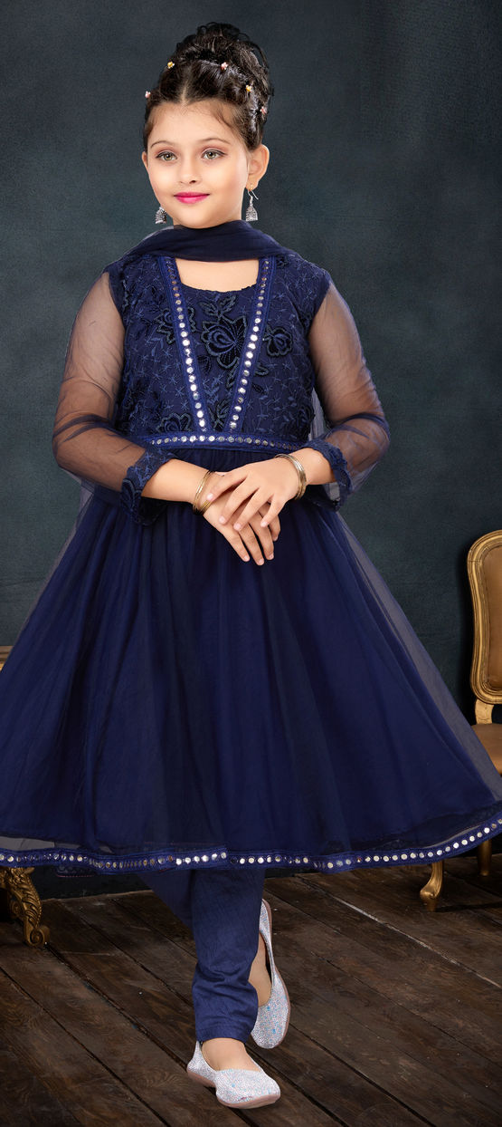 Infant Clothes Indiamart Baby Fancy Cotton Frock Party Wear Blue