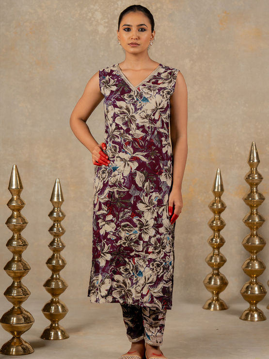 sachin and babi light blue dress Floral Burnout Maxi Dress - A-Line Dress - Velvet Maxi Dress main image 0