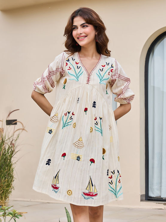 cotton party wear dress JANE dress Garden Party